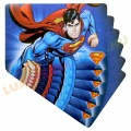 AKCIÓS - 50% Superman 6 db-os tányéralátét, asztalvédő alátét készlet
