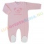 AKCIÓS - 30% Manai elöl zipzáras bolyhos pamut rugdalózó, lány pizsama, kezeslábas - Sweetie Bear (rózsaszín)