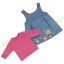 UTOLSÓ! - F.S. Baby farmer kötényruha, lányka ruha hosszú ujjú pamut pólóval lányoknak - Princess Mouse