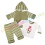 UTOLSÓ! - F.S. Baby háromrészes vastag plüss együttes (kapucnis kabát, nadrág, póló) - Robots